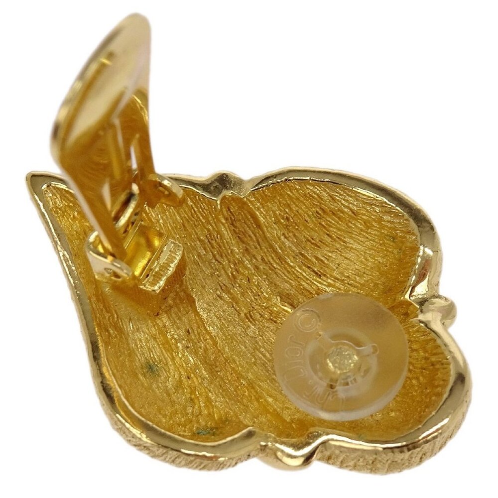 Christian Dior Earrings Clip-On Gold 186934 - Picture 4 of 4